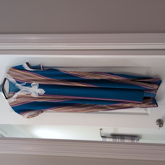 Moroccan Kaftan one size dark teal - Picture 2 of 10